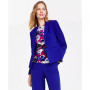 Crepe One-Button Blazer