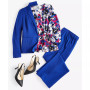 Crepe One-Button Blazer