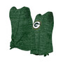 Women's Green Green Bay Packers Space Dye Tie-Back Tank Top