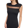 Women's Mesh-Trim Sheath Dress