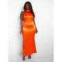 Women's Jolene Satin Halter Maxi Bodycon Dress