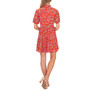 Women's Short Sleeve Floral Print Baby Doll Dress