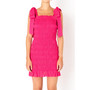 Women's Bow Shoulder Tie Smocked Mini Dress