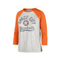Women's Gray Houston Astros City Connect Retro Daze Ava Raglan 3/4-Sleeve T-shirt