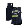 Women's Seattle Seahawks College Navy Plus Size Team Racerback Tank Top