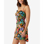 Juniors' Tallis Tropical-Print Cutout-Back Dress