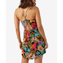 Juniors' Tallis Tropical-Print Cutout-Back Dress