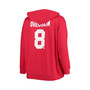 Women's Alexander Ovechkin Red Washington Capitals Plus Size Lace-Up V-Neck Pullover Hoodie