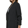 Women's Shawl Collar Scrunch Sleeve Jacket