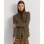 Women's Belted Tweed Jacquard Blazer