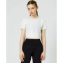 Echo Laser Cut Mesh Crop Tee for Women