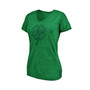 Women's Branded Heathered Kelly Green Oakland Athletics St. Patrick's Day Paddy's Pride Tri-Blend V-Neck T-shirt