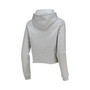 Women's Ash Clemson Tigers Banner 1636 Cropped Pullover Hoodie