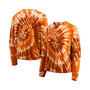 Women's Orange Clemson Tigers Team Tie-Dye Long Sleeve T-shirt