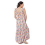 Women's Maternity Ruffle Sleeve Tiered Maxi Dress