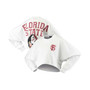 Women's White Florida State Seminoles Raw Hem Cropped Long Sleeve T-shirt