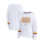 Women's Branded White Minnesota Golden Gophers Retro Power Striped Long Sleeve T-shirt
