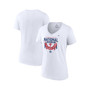 Women's Branded White Philadelphia Phillies 2022 National League Champions Locker Room Plus Size V-Neck T-shirt