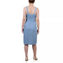 Petite Sweetheart Neck Chambray Sundress