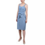 Petite Sweetheart Neck Chambray Sundress