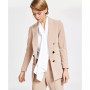 Women's Bi-Stretch Faux-Double-Breasted Jacket, Created for Macy's