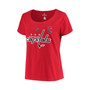 Women's Branded Alexander Ovechkin Red Washington Capitals Plus Size Name and Number Scoop Neck T-shirt