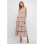 Women's Floral Smocked Multi Tiered Maxi