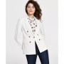 Women's Textured-Crepe Button-Front Blazer, Created for Macy's