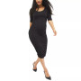 Side-Ruched Maternity Dress