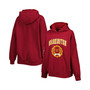Women's Burgundy Washington Commanders Becca Drop Shoulder Pullover Hoodie