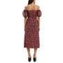Women's Clara Flavia Puff-Sleeve Midi Dress