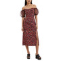 Women's Clara Flavia Puff-Sleeve Midi Dress