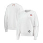 Women's White New York Knicks Camila Crew Pullover Sweatshirt