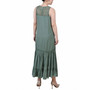 Petite Sleeveless Tiered Hi Low  Maxi Dress