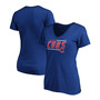 Women's Royal Chicago Cubs Mascot In Bounds V-Neck T-shirt