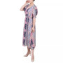 Petite Short Puff Sleeve Chiffon Dress