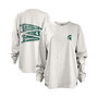 Women's White Michigan State Spartans Pennant Stack Oversized Long Sleeve T-shirt