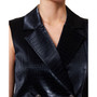 Women's Ivra Faux-Leather Sleeveless Blazer Dress