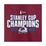 Women's Branded Burgundy Colorado Avalanche 2022 Stanley Cup Champions Jersey Roster V-Neck T-shirt
