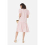 Women's Eugenie Dress in Honeycrisp Houndstooth