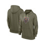 Women's Olive Chicago Bears 2022 Salute To Service Performance Pullover Hoodie