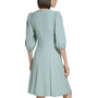 Women's V-Neck Puff-Sleeve A-Line Dress