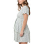 Maternity Lulu Layered Floral Dress with Buttons