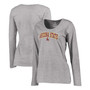 Women's Heathered Gray Arizona State Sun Devils Campus Long Sleeve T-shirt