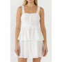 Women's Corset Ruched Tiered Mini dress