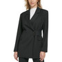 Women's Pinstripe Belted Jacket