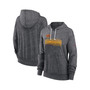 Women's Heather Charcoal Washington Commanders Team Spirit Gym Vintage-Like Lightweight Hooded Top