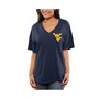 Women's Navy West Virginia Mountaineers Oversized T-shirt