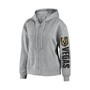 Women's Heathered Gray Baltimore Ravens Full-Zip Hoodie