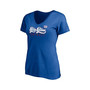 Women's Branded Royal New York Giants Hometown Collection Wildcat V-Neck T-shirt